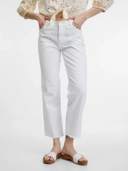 Pantaloni Orsay alb