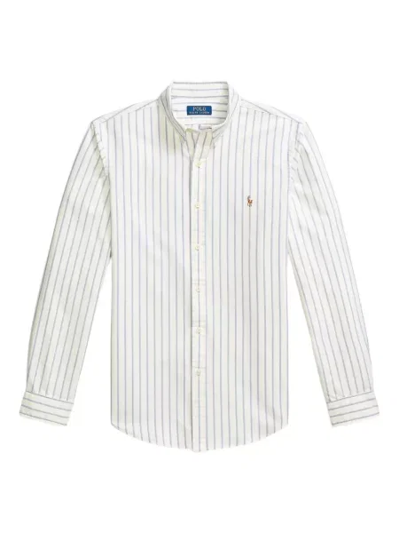 Długa koszulka Polo Ralph Lauren bez rękawów skórzana niebieska