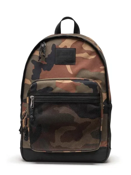 Ruksak Herschel Kaine 28 L veliki s uzorkom zelena