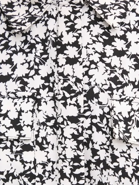 Portofel Michael Michael Kors din piele cu imagine cu model floral alb