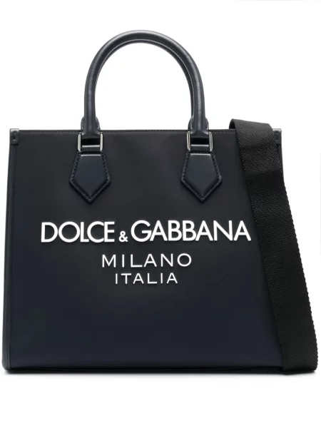 Geantă Dolce & Gabbana din canvas albastru