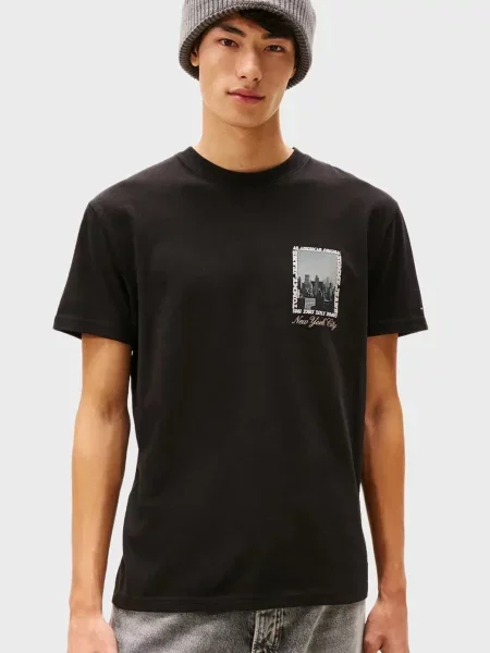 Футболка Tommy Jeans чорна