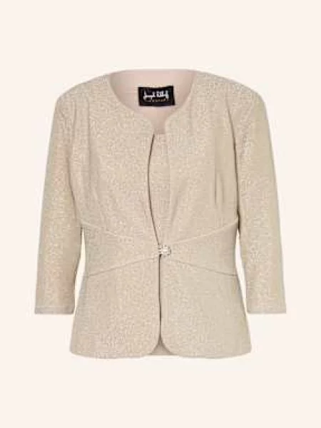 Joseph Ribkoff Signature Zestaw: Blezer I Top Z Ozdobnymi Kamykami beige beżowa