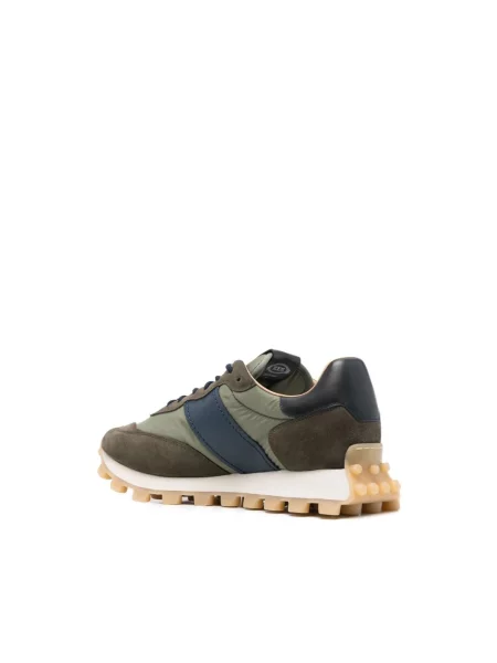 Sneakersy Tod's sznurowane skórzane zielone