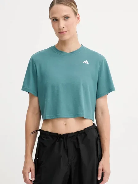 Тениска за трениране adidas Performance WORKOUT ESSENTIALS зелено