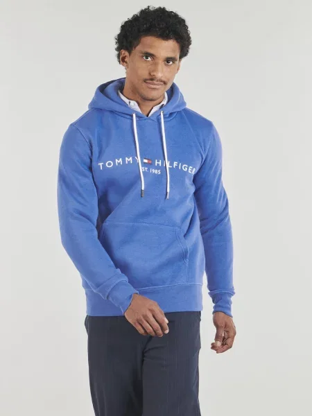 Mikina Tommy Hilfiger s autogramom modrá