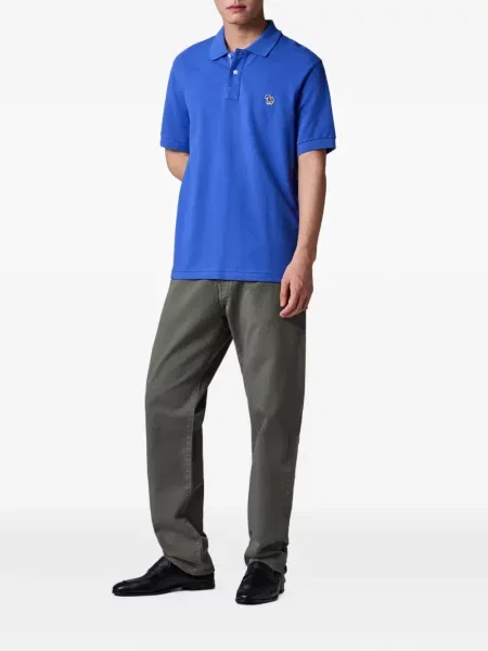 Tricou polo Ps Paul Smith cu model zebră albastru
