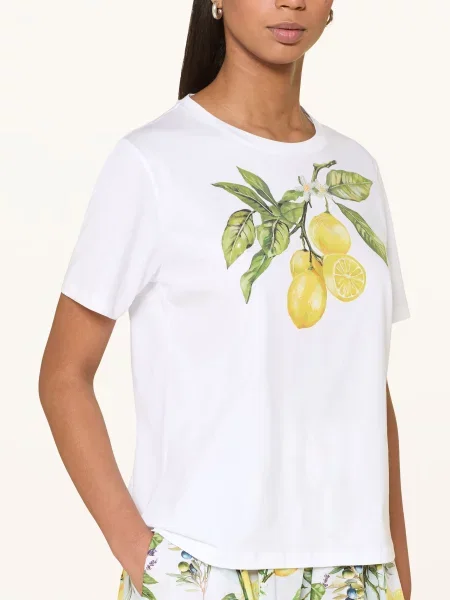 Marc Cain Koszulka Z Cekinami weiss biała