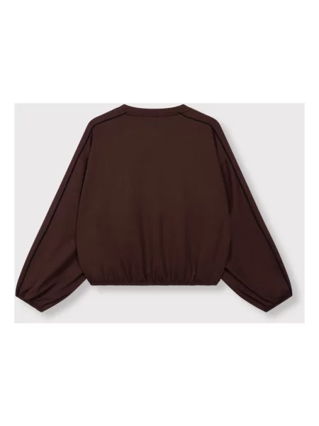 Dzianinowa bluza Alix The Label brązowa