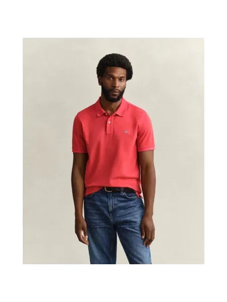 Polo Gant Shield intensywny S czerwony