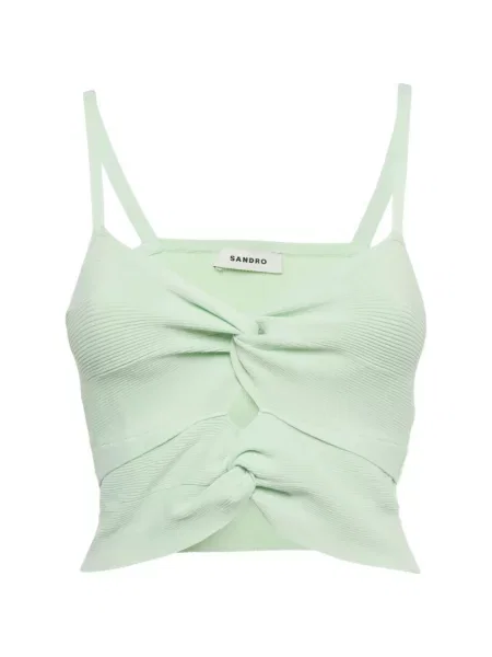 Top Sandro tricotate verde