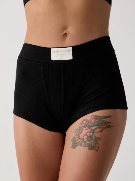 Palm Angels boxerky dámske s elastanom čierna