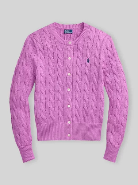 Kardigan z dzianiny z czystej bawełny krój slim fit Polo Ralph Lauren