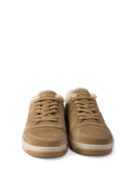 Sneakerși Prada din piele de căprioară