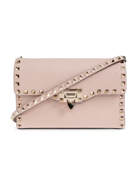 Torebka crossbody Valentino Garavani skórzana różowa