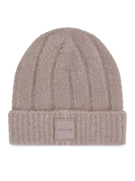 Calvin Klein Čepice Modern Patch Chunky béžová