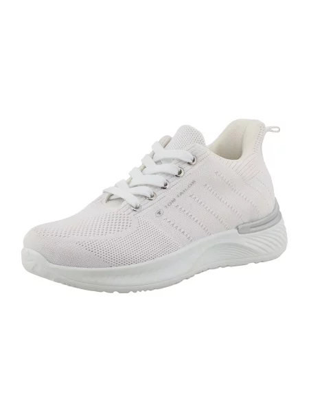 Sneakerși Tom Tailor alb