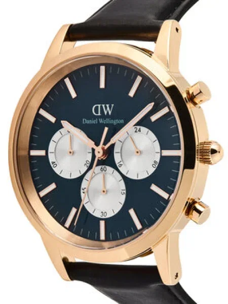 Daniel Wellington Hodinky Iconic Chronograph St Mawes Arctic Panda čierna