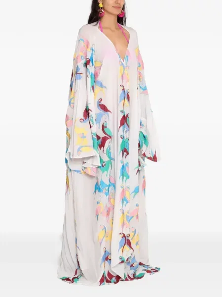 Maxi rochie maxi Amir Slama cu imagine de costum alb