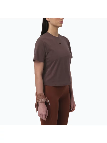 Tricou pentru femei Salomon Trackline coffee bean
