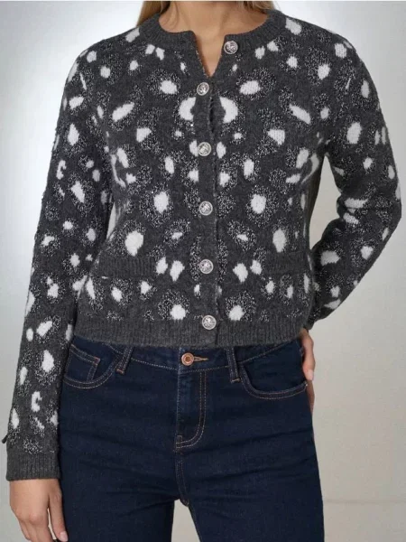 Кардиган з принтом різнобарвний