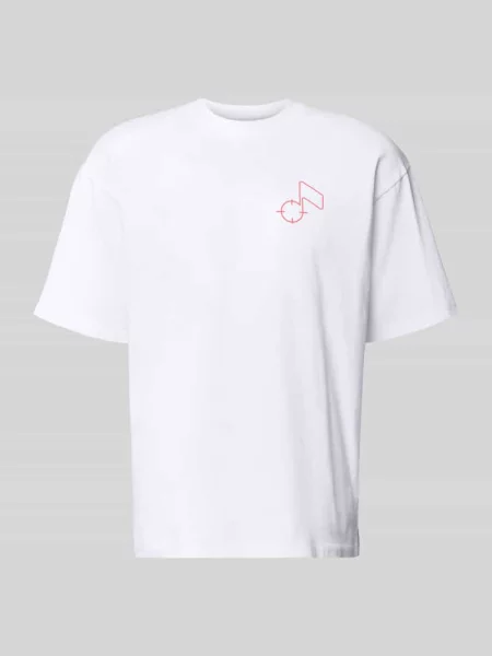 T-shirt z bawełny Model CHARMER' Edwin biała