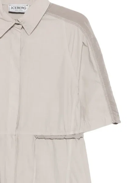 Sukienka koszulowa Iceberg garniturowa szara