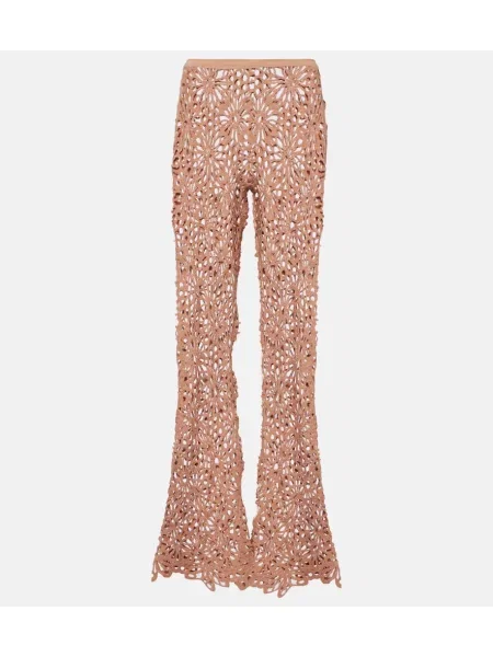 Pantaloni Norma Kamali maro