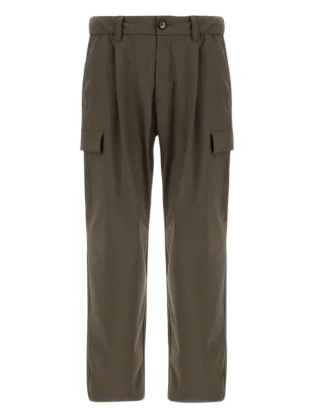 Pantaloni cargo Herno plisate maro