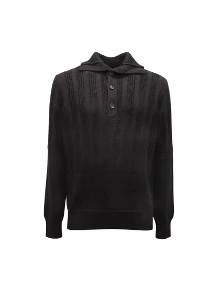 Sweter Paolo Pecora wełniany czarny