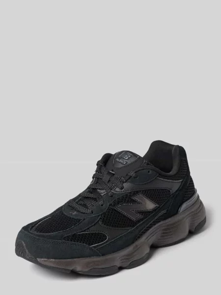 Sneakersy z mieszanki skóry New Balance czarne