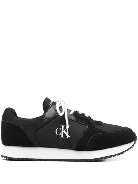 Sneakerși Calvin Klein Jeans cu imagine negru