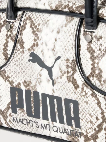 PUMA Kabelka na rameno olivová / čierna / biela žltá