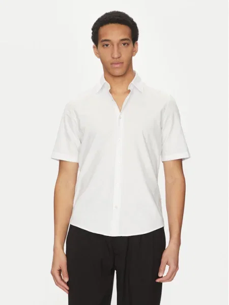 BOSS Риза бял