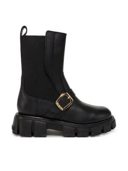 Kotníková obuv s elastickým prvkem LOVE MOSCHINO černé