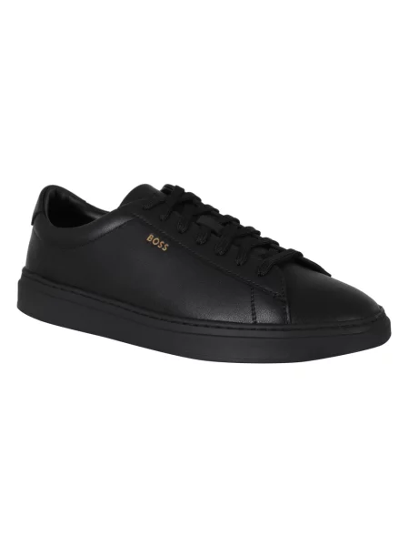 Sneakersy Boss skórzane czarne
