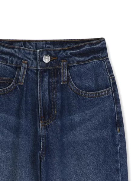 Jeansy straight leg dziecięce Dkny niebieskie