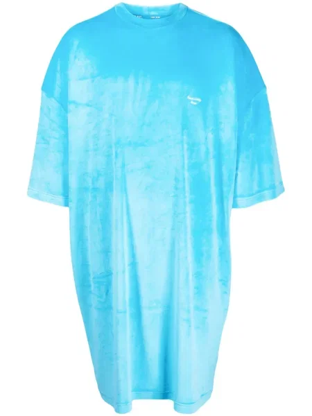 Rochie Team Wang Design de catifea de costum albastru