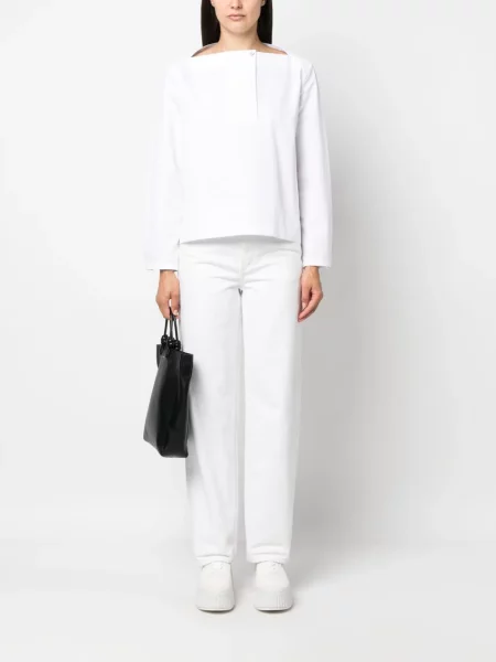 Ilgas palaidinė Jil Sander balta