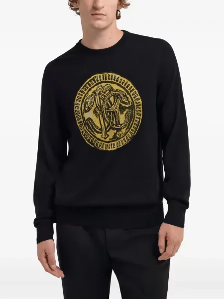 Pulover Roberto Cavalli de lână negru