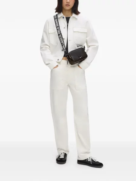 Torbica Karl Lagerfeld Jeans s autogramom crna