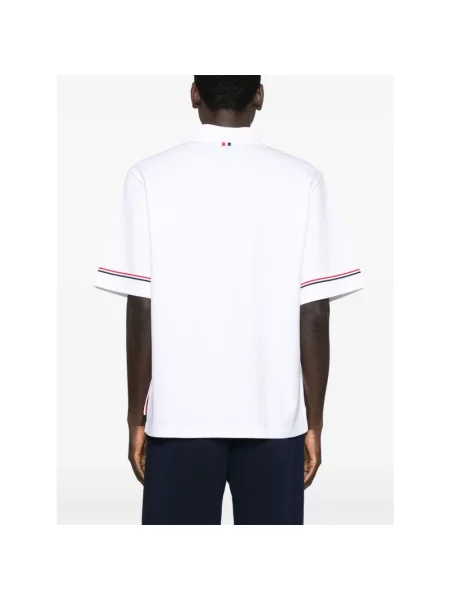 Koszulka polo Thom Browne biała