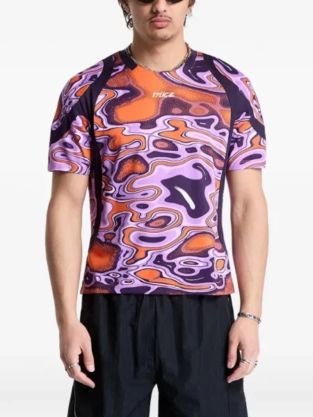 Tricou Nike cu decolteu rotund violet