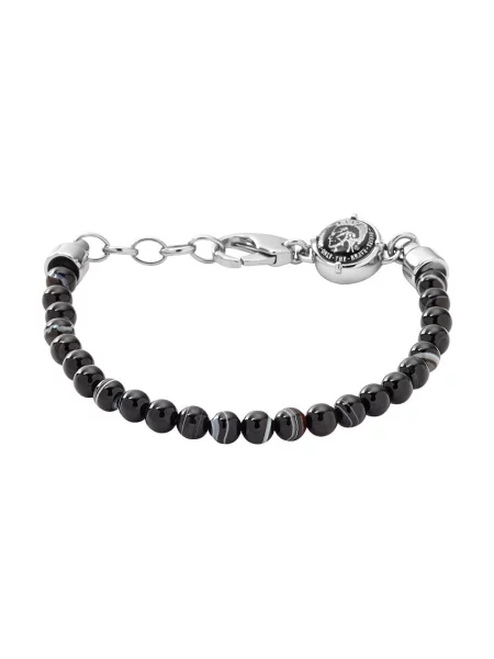 Brăţară Diesel cu mărgele negru