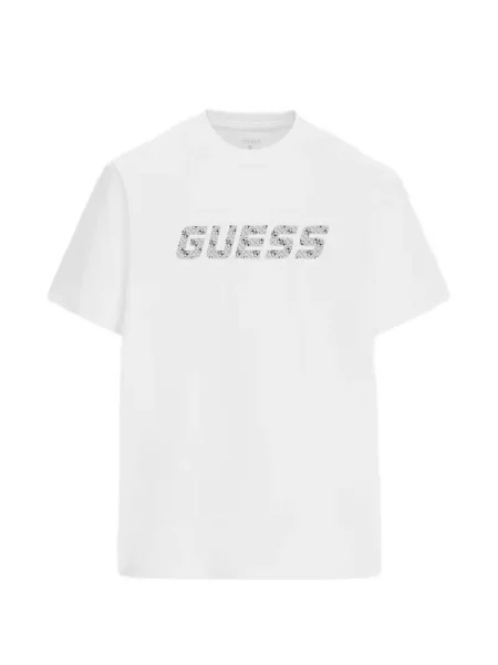 Tricou Guess cu imagine alb