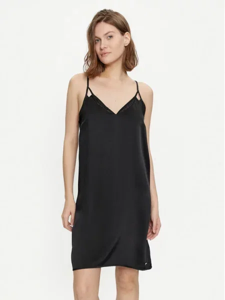 Nočna srajca BOSS črna