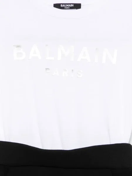 Sukienka mini dziecięca Balmain biała