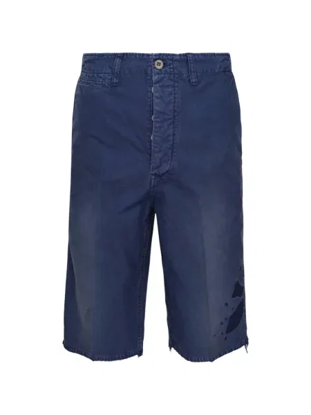 Pantaloni scurți Visvim zdrențuiți albastru