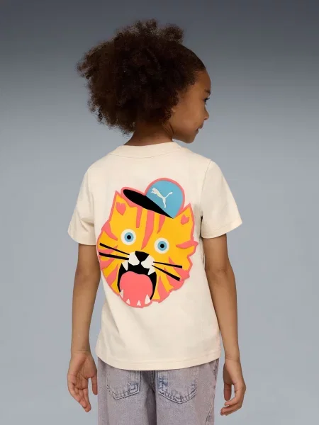 Детская футболка Puma бежевая