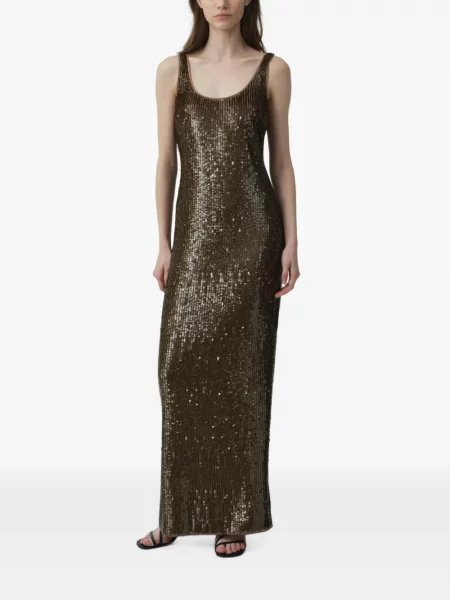 Rochie maxi Simkhai cu paiete maro